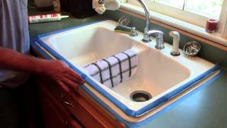 Caulking Around a Kitchen Sink [upl. by Aralc]