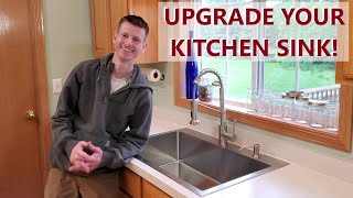 Upgrade Your Kitchen Sink DIY Replacement [upl. by Hamo615]