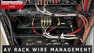 Home Theater AV Rack Wire Management How to [upl. by Laurentia]