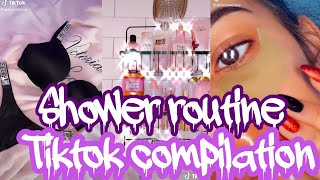 Shower routine tiktok compilation part 2 🚿😍 [upl. by Leuqar791]