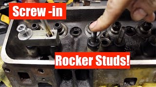 Screwin Rocker studs Vortec Heads Part s in description [upl. by Hainahpez289]