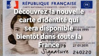 Découvrez la nouvelle carte didentité française [upl. by Elleuqar]