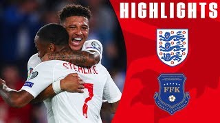 England 53 Kosovo  Sancho Bags First International Brace  Euro 2020 Qualifiers  England [upl. by Airoled370]