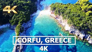 Corfu Greece 4K Drone [upl. by Yrbua]