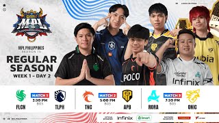 🔴 LIVE  MPL PH S15  FILIPINO  Week 1 Day 2 [upl. by Assyle]