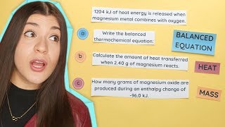 Enthalpy Stoichiometry Part 1 Finding Heat and Mass [upl. by Anire719]