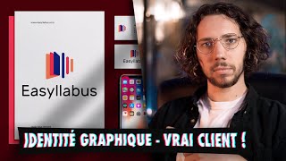 Je crée lidentité graphique dune startup Vrai client [upl. by Yahc]