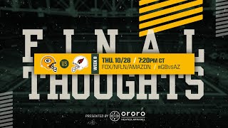 Final Thoughts Packers vs Cardinals [upl. by Olrac]