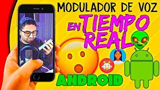 📲 COMO CAMBIAR LA VOZ EN TIEMPO REAL en ANDROID  MODULADOR DE VOZ PARA ANDROID [upl. by Anelrahc]