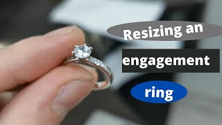 Resizing an engagement ring [upl. by Palmer]