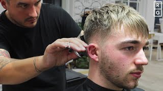 Straight Textured Fringe Haircut For Men  2019 Hairstyle [upl. by Amled403]