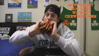 How to Eat 15 Hot Dogs Without Actually Chewing Them Must See [upl. by Eidod273]