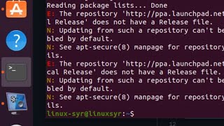 ubuntu 2004 the repository does not have a release file [upl. by Worth]