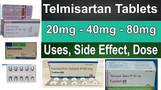 Telmisartan tablets 40 mg 20 mg 80 mg in Hindi  Pharmacology  uses side effect Dosage [upl. by Anwadal]