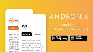 AndroNix Tutorial  Install Linux on Android without Root [upl. by Milty]