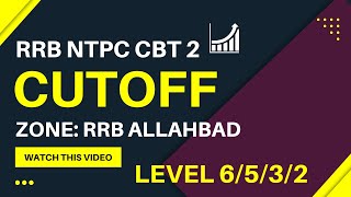 RRB NTPC CBT2 Cutoff Prediction By RankIQ  Allahbad Zone [upl. by Kerrie]