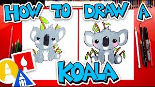 How To Draw A Cartoon Koala [upl. by Yrellam]