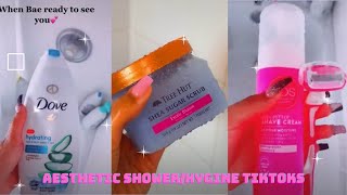 Aesthetic ShowerHygiene Tiktoks 💦 Satisfying shower routines compilation [upl. by Nyltiak]