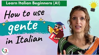 36 Learn Italian Beginners A1 “La gente” o “Le persone” [upl. by Jit]