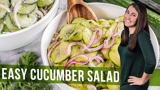 Easy Cucumber Salad [upl. by Ashla]