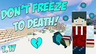 Minecraft 117 NEW Powder Snow and Freezing Effect [upl. by Annaoy]