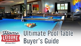 The Ultimate Pool Table Buyers Guide [upl. by Nimar]