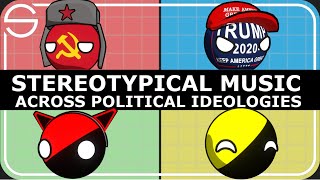 Stereotypical Music across Political Ideologies  Political Compass [upl. by Alenoel830]