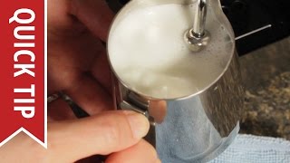 How to AutoFroth Milk for Lattes [upl. by Arutak124]