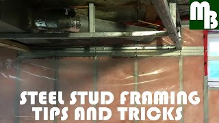 Steel Stud Framing Tips and Tricks [upl. by Haeluj170]