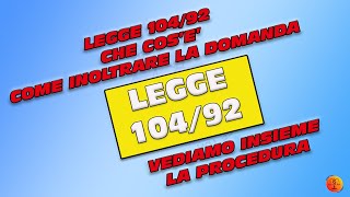 Legge 10492 come inoltrare la DOMANDA [upl. by Newberry]