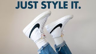 How To Style Nike Blazer Mid 77 Sneakers [upl. by Nelleus]