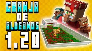 ✅ GRANJA de ALDEANOS en MINECRAFT 120  121 Java y Bedrock [upl. by Durwin]