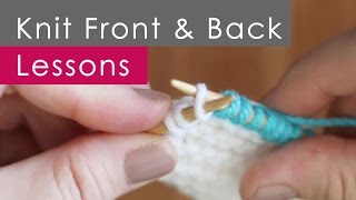 4 Steps to KFB Knit Front and Back for Beginners [upl. by Pernick541]