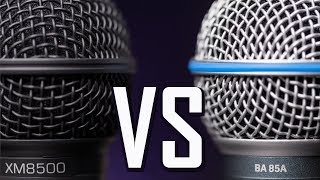 Behringer XM8500 VS BA 85a Microphone Comparison  Test [upl. by Esinad]