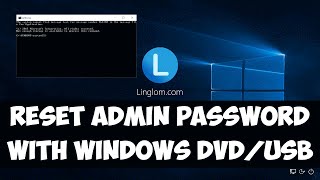 Reset Administrator password with Windows installation media [upl. by Silva]