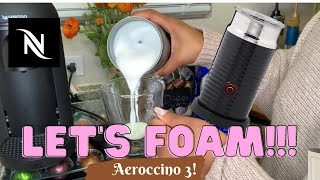 How To Foam Milk With Aeroccino 3 Make Coffee With Foam Tips amp Tricks  Easy Foamed Latte Recipe [upl. by Eatnod]