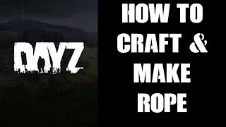 DayZ Beginners Guide How To Make amp Craft Rope From Rags amp Guts PC Xbox PS4 PS5 [upl. by Akimaj878]