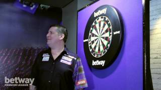 Betway Trick Shot League Ep 3 Three Dart Throw [upl. by Mairym]