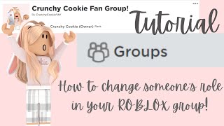 How to Change Someones RoleRank in your ROBLOX Group WORKING 2025 [upl. by Filler]