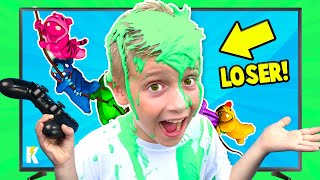 Loser Gets Slimed Gaming with Consequences KidCIty [upl. by Walston]