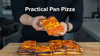 My favorite pizza to cook at home Detroit Style [upl. by Wilscam84]