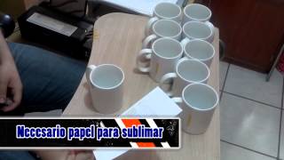 Como Sublimar tazas 11 oz proceso completo [upl. by Annaoy]