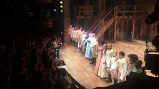 Hamilton Cast Takes First Broadway Bows [upl. by Maurice523]