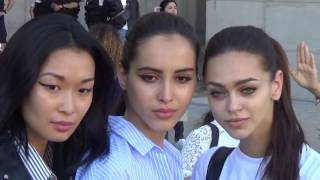 Top Model Zhenya KATAVA  Paris July 3 2017 Fashion Week  RalphampRusso [upl. by Ilyak]