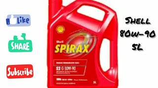 shell gear oil  80w90  5L  shell spirax 80w90  best gear oil for car shell [upl. by Levan]