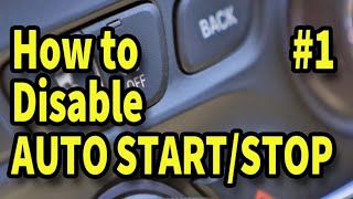 How to Disable Start Stop [upl. by Egroj25]