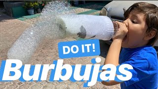 BOTELLA PARA HACER BURBUJAS  DIY  EXPERIMENTOS PARA NIÑOS [upl. by Novyart97]