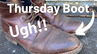 Thursday Boot Captains Resole  Making These Boots Look New [upl. by Lavena618]