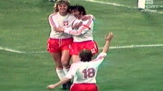 POLSKA – HAITI 70 MŚ 1974 LATO DEYNA SZARMACH I GORGOŃ STRZELCAMI [upl. by Jerol]