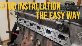 How To Easily Install Exhaust Manifold Studs [upl. by Riley590]